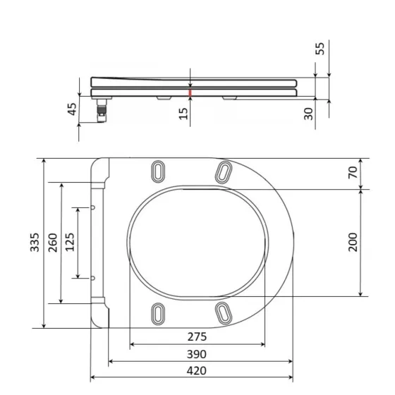 Сидіння для унітаза Qtap Presto з мікроліфтом Slim QT26991217AW Київ