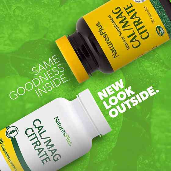 Цитрат кальцію і магнію Nature's Plus Cal/Mag Citrate 90 Capsules Луцьк