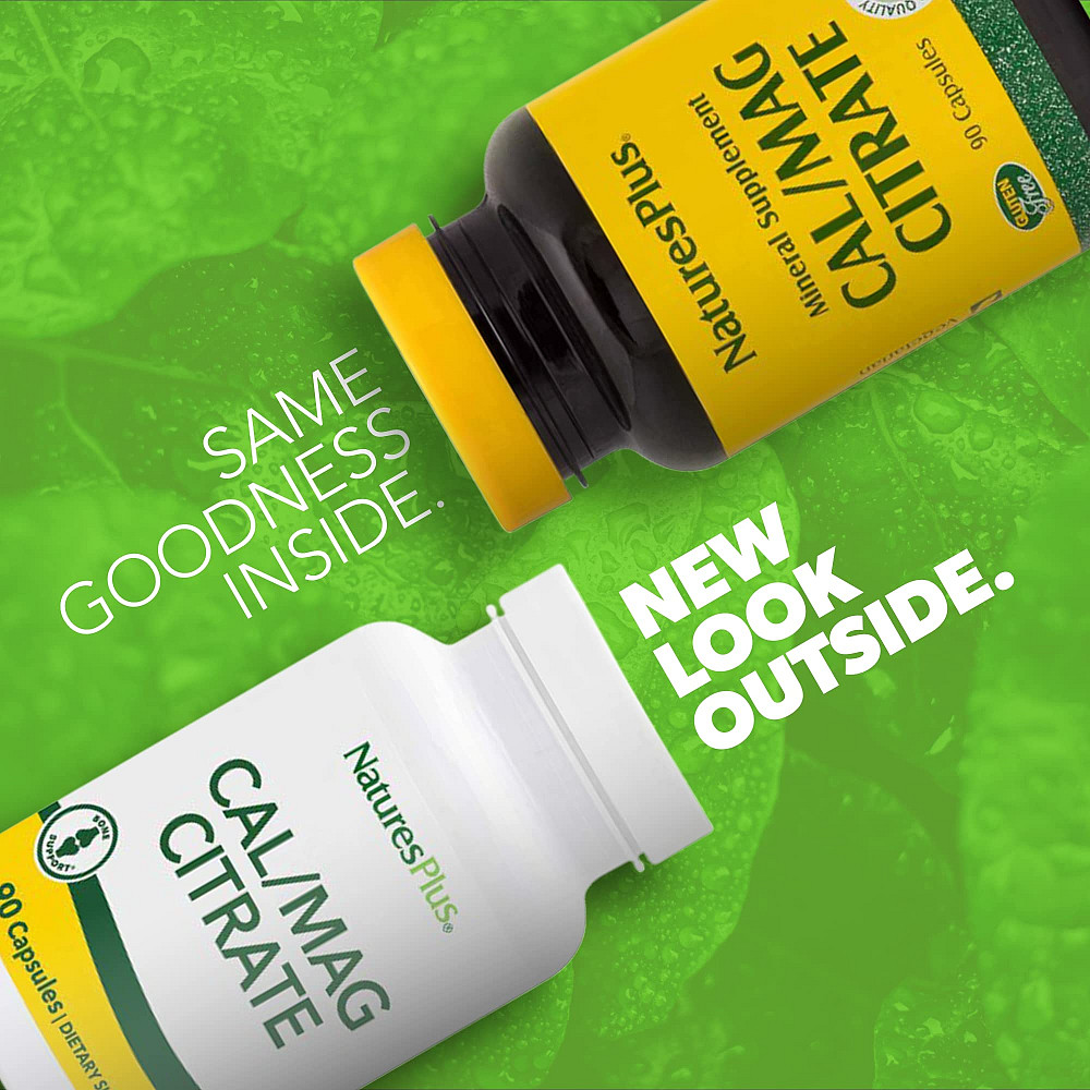 Цитрат кальцію і магнію Nature's Plus Cal/Mag Citrate 90 Capsules Луцьк - фото 3