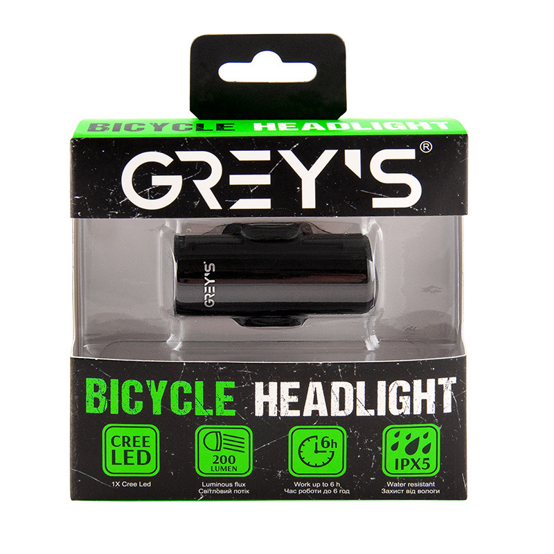 Фонарик на велосипед Grey's LED 1xCree XP-G 200lm 700mAh microUSB Львов - изображение 2