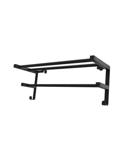 Полиця для рушників навісна HF Sheffield 520x204 black matt Київ - фото 1