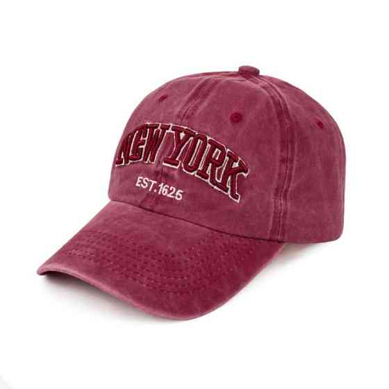 Бейсболка бордова коттонова New York Київ