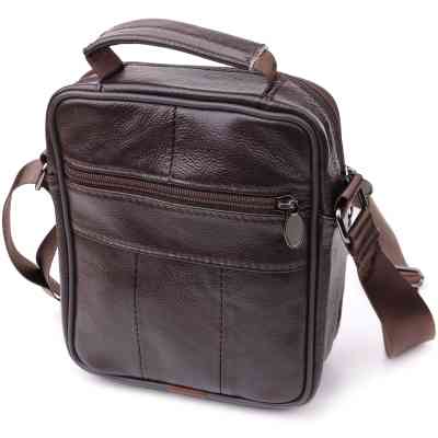 Сумка Vintage З натуральної шкіри Коричнева (22865) Вінниця