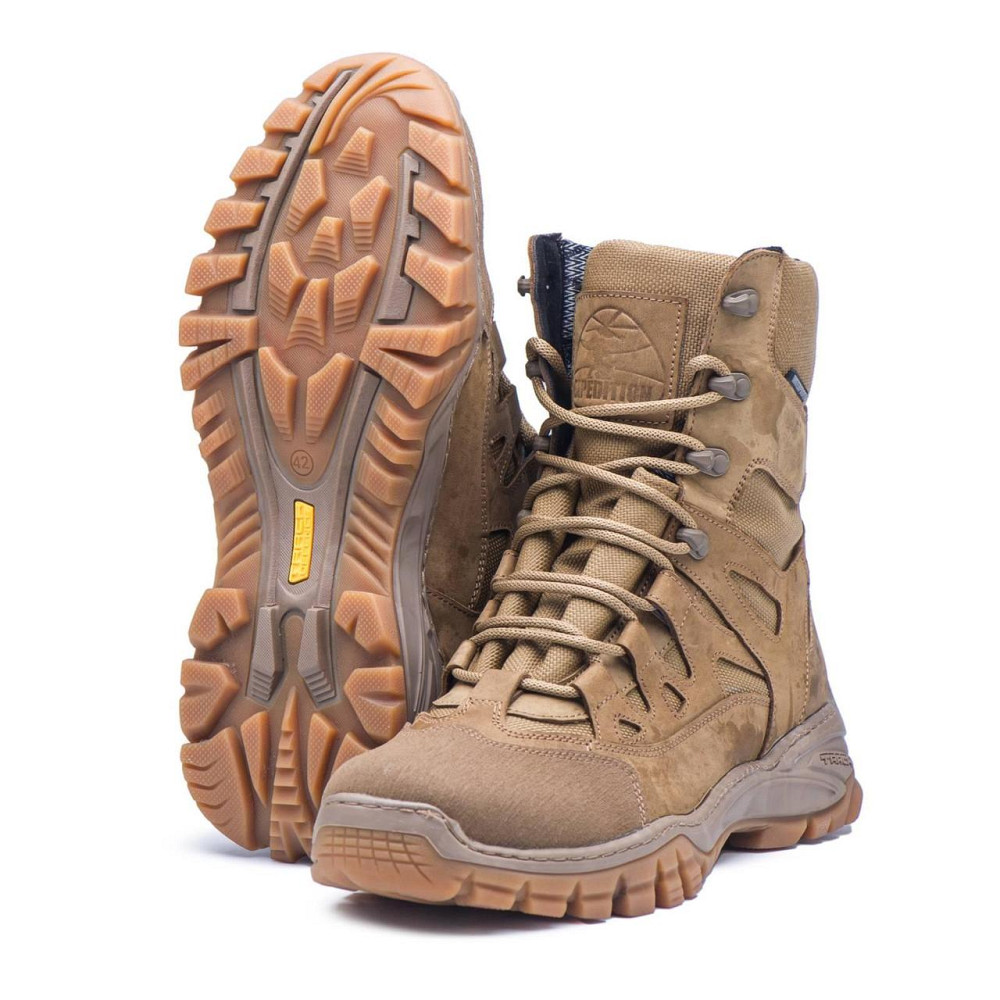 Берцы зимние койот теплые PREDATOR-8011 водонепроницаемые тактические военные ботинки ЗСУ Харьков - изображение 9