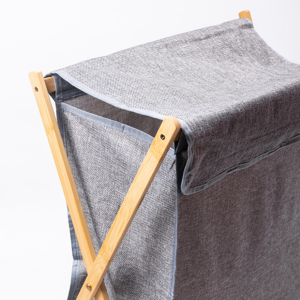 Yiwu Кошик для білизни на підставці 52×30×60 (см) м'який Сірий HP-41-17 Коломия - фото 4