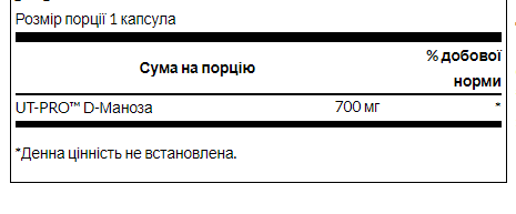 Д манноза Swanson D-Mannose 700mg 60 капс Киев - изображение 4