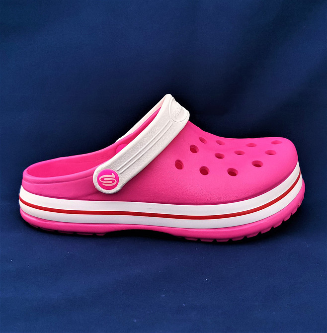 Женские Тапочки CROCS Розовые Кроксы Шлёпки Сланцы (размеры: 41) Днепр - изображение 7