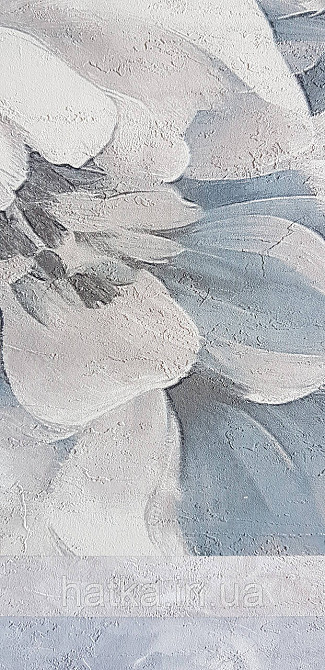 Обои виниловые на флизелине Grandeco Anita 1,06х10 цветы пионы синие серые черные Киев - изображение 5