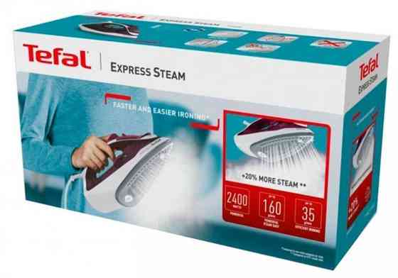 Праска Tefal Express Steam FV2835E0 фіолетовий з білим Харків