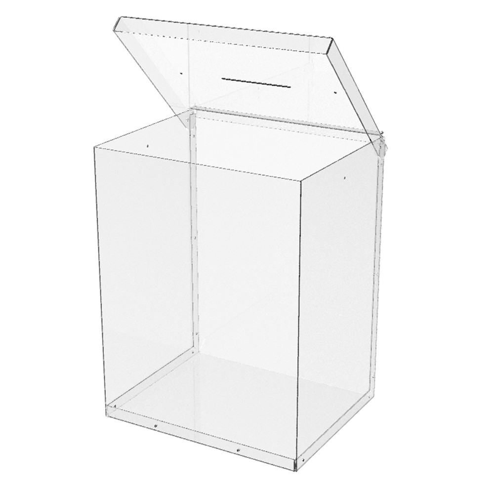 Ящик EKOSTAR без замка для пожертвований и сбора денег 250x200x320. Объем 16 литров Киев - изображение 5