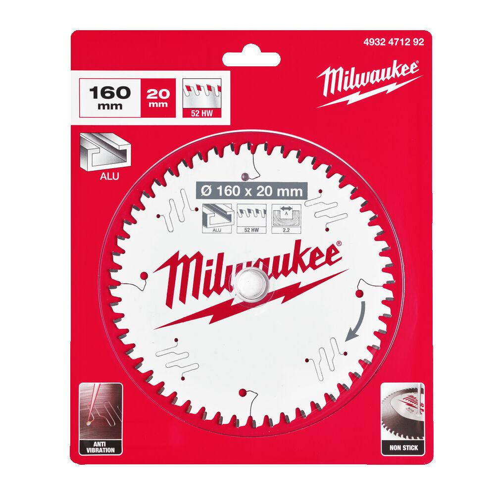 Диск пиляльний Alu PFTE MILWAUKEE, O160х20х2,2мм, 52 зуб. Одеса - фото 1