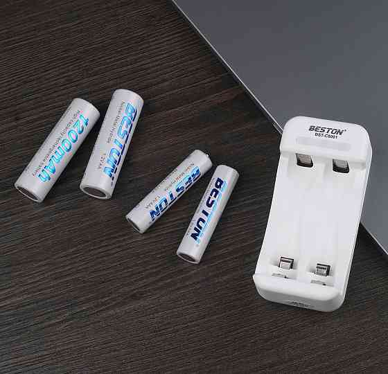 Зарядний пристрій подвійний AA/AAA USB Beston BST-C8001 Київ