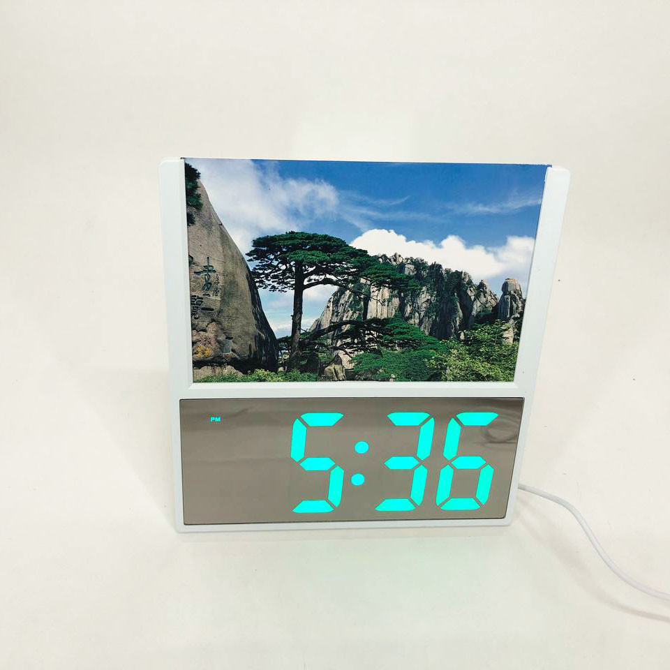 Годинник настільний цифровий електронний led DS-6608, Годинник електронний настільний з дисплеєм TN-28 Львів - фото 3