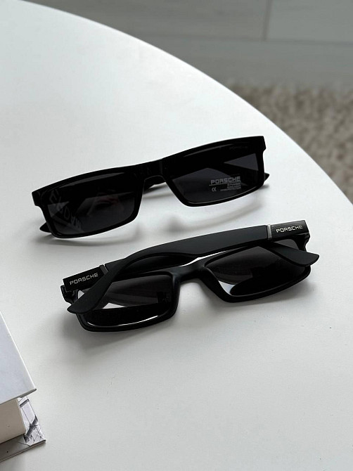 Чоловічі сонцезахисні окуляри Porsche з пластиковою оправою на середнє обличчя Київ - фото 5