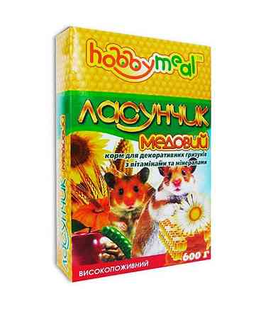 Корм Хобби Мил Лакомка Медовый для мелких и средних грызунов 600 г, O.L.KAR Винница