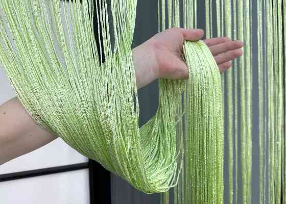 Шторы-нити с люрексом Салатовый 300х300см 1 шт (61-107) Киев