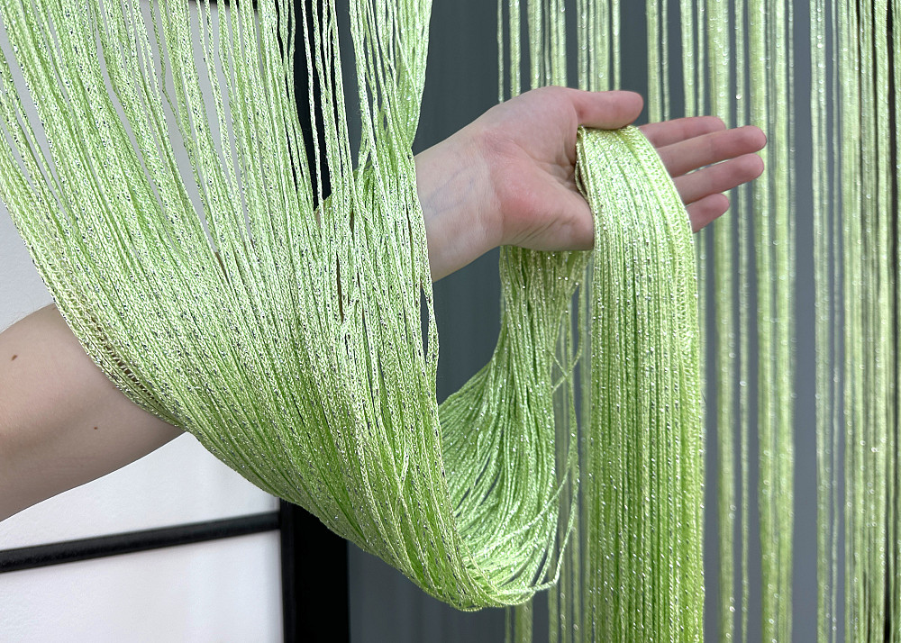 Шторы-нити с люрексом Салатовый 300х300см 1 шт (61-107) Киев - изображение 6