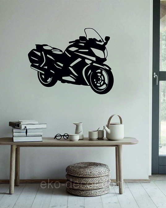 Декоративное настенное Панно «Мотоцыкл» Декор на стену 110*84 см, Черный Киев - изображение 7