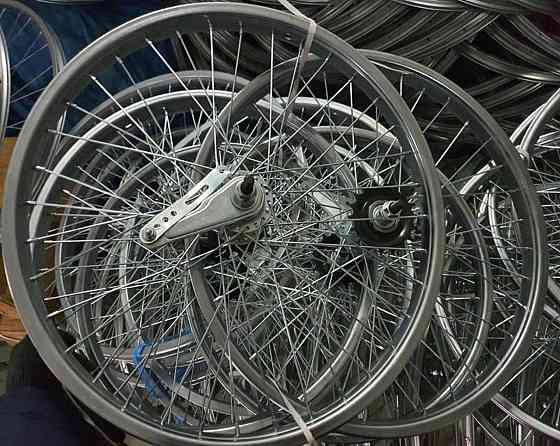 Обод велосипедный (в сборе) 24 (заднее червячная втулка хром) Мукачево