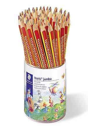 Олівці кольорові потовщені Staedtler Noris jumb (50шт) в тубі Киев