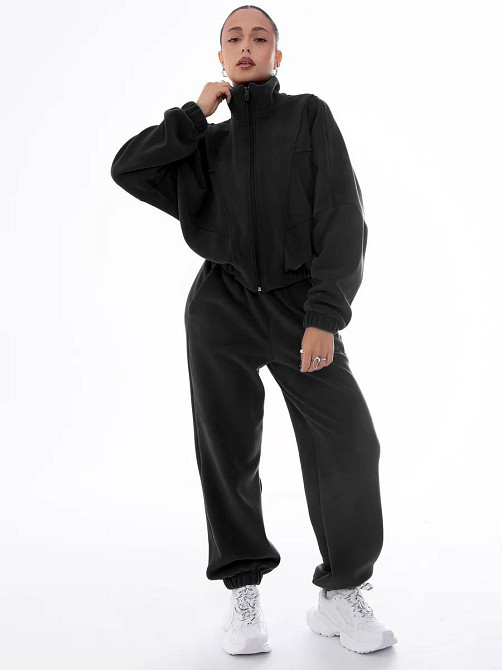 Женский стильный теплый костюм двойка весторонний флис полар Одесса - изображение 4