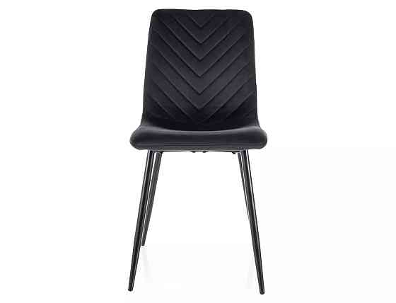 Стілець DAREN VELVET чорний каркас/чорний BL.19 Дніпро