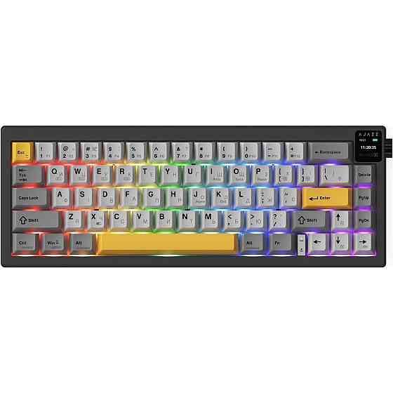 Клавіатура бездротова Ajazz AK650 Flying Fish Switch Black (AK650-FF-BGY) ( Чорний ) Харьков