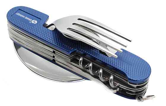 Туристический столовый прибор L48 Синий большой Днепр