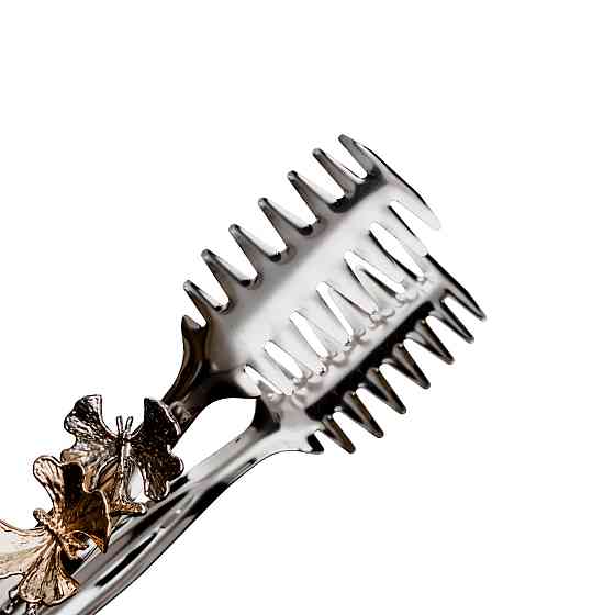 Щипці кухонні металеві 21×4 (см) кулінарні щипці для м'яса, риби, гриля сервірувальні щипці HP-8-61 Коломия