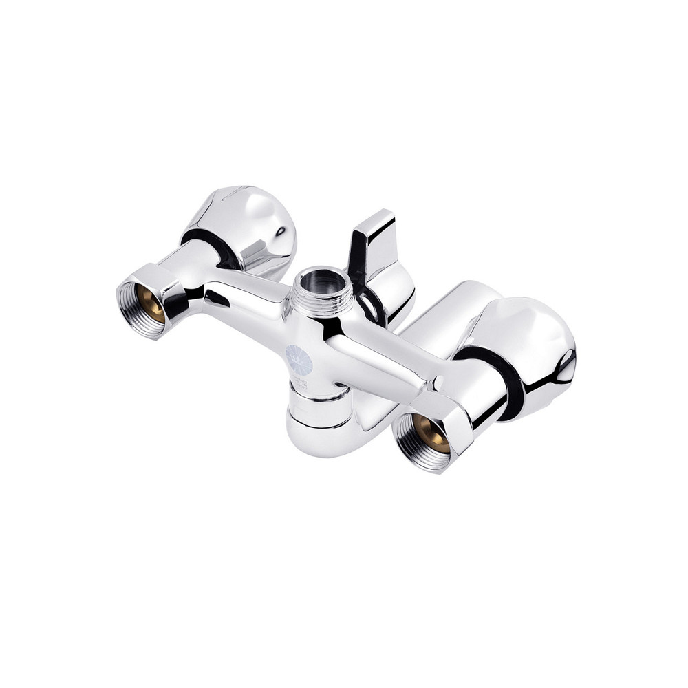 Змішувач для ванни Kroner KRP Hamburg - C060 з душовим гарнітуром, хром Київ - фото 3