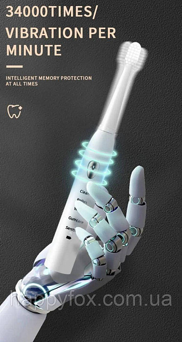 Електрична зубна щітка з 3 запасними насадками.USB зарядка. Львов - изображение 4