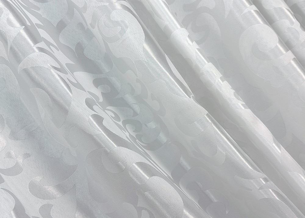 Комплект готових штор VR-Textil Жакард Вензель № 418ш Білий 100х270 см 2 шт (31-558) Київ - фото 14