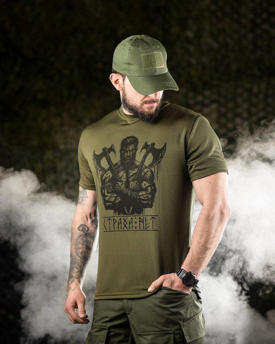 Тактическая потоотводящая футболка Oblivion страха нет oliva ДЛ6590 Одесса - изображение 2