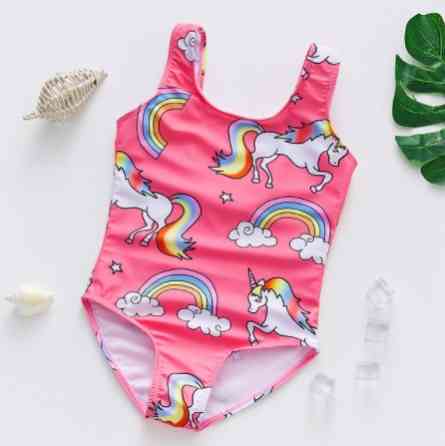 Купальник з Єдинорігом дитячий 4-5 років різнобарвний Київ