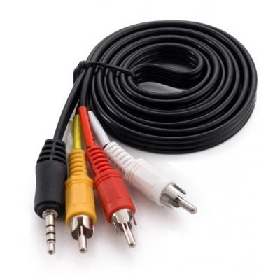 Кабель мультимедійний Jack 3.5mm male to 3RCA 1.5m Extradigital (KBV1731) Вінниця - фото 1