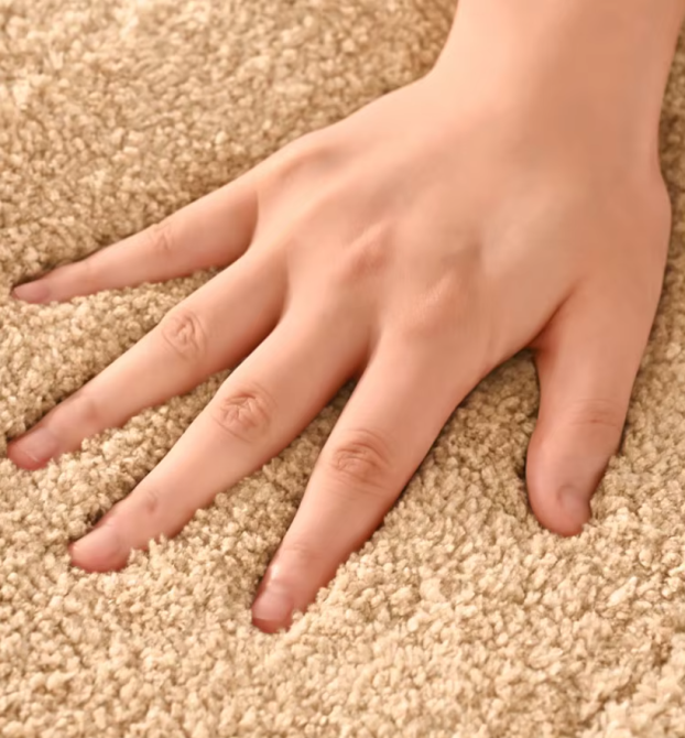 Коврик для ванной комнаты и душа коврик для ног в душевую,микрофибра, атискользящий овальный 50х80 см,бежевый Каменец-Подольский - изображение 6