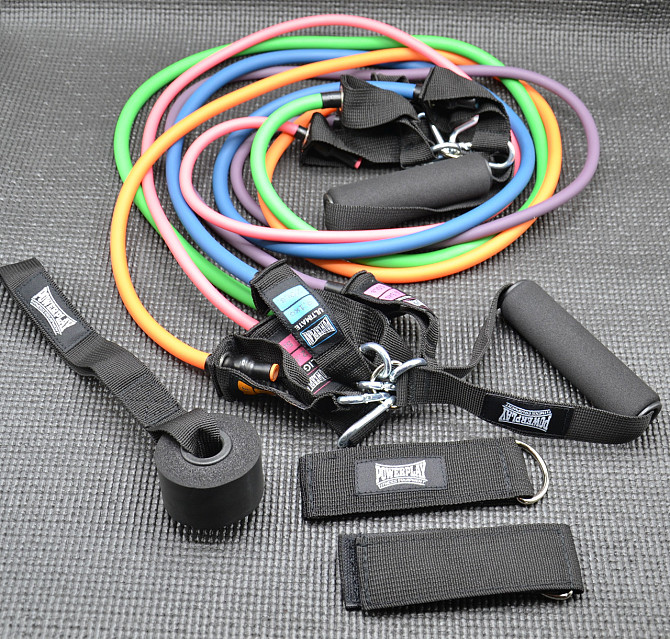 Набір трубчастих еспандерів PowerPlay PP-4102 Expander Set 5шт. (до 35 кг.) Каменское - изображение 8