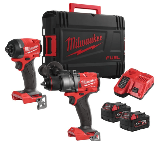 Набір з двох інструментів безщіткових Milwaukee M18FPP2A3-502X, 4933480873 , (комбінований дриль M18FPD3, Одеса