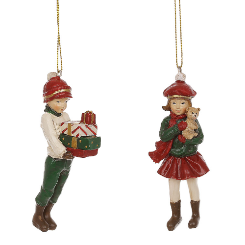 Декоративная подвеска Дитки, 10см, 2 дизайна, цвет - красный с зеленым Житомир