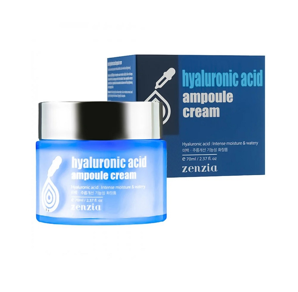 Крем для лица Гиалурон HYALURONIC ACID Ampoule Cream Zenzia 70 мл Киев - изображение 2