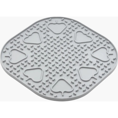 Універсальний посуд для тварин Fiboo Snoopy килимок для злизування ласощів та їжі, 25х25 см світло-сірий (FIB0250) Вінниця - фото 1