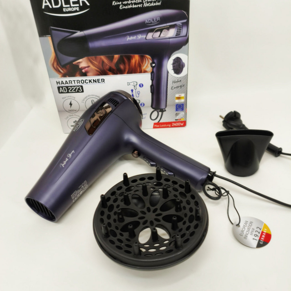 Мощный фен для быстрой укладки волос, Фен для укладки волос салонный с ионизацией PW-86 Львов - изображение 5