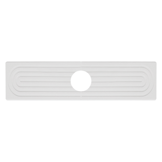 Коврик-накладка под смеситель на раковину в кухню или ванную комнату,каменный диатомитовый белый Каменец-Подольский