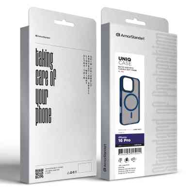 Чохол до мобільного телефона Armorstandart Uniq MagSafe Apple iPhone 16 Pro Dark Blue (ARM79507) Вінниця
