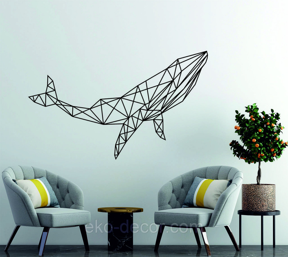 Декоративне настінне Панно «Кіт», Декор на стіну 90*54 см, Чорний Київ - фото 1