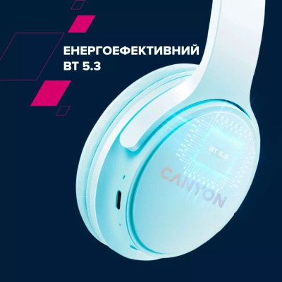 Наушники Canyon OnRiff 4 Bluetooth Black (CNS-CBTHS4B) Винница - изображение 5