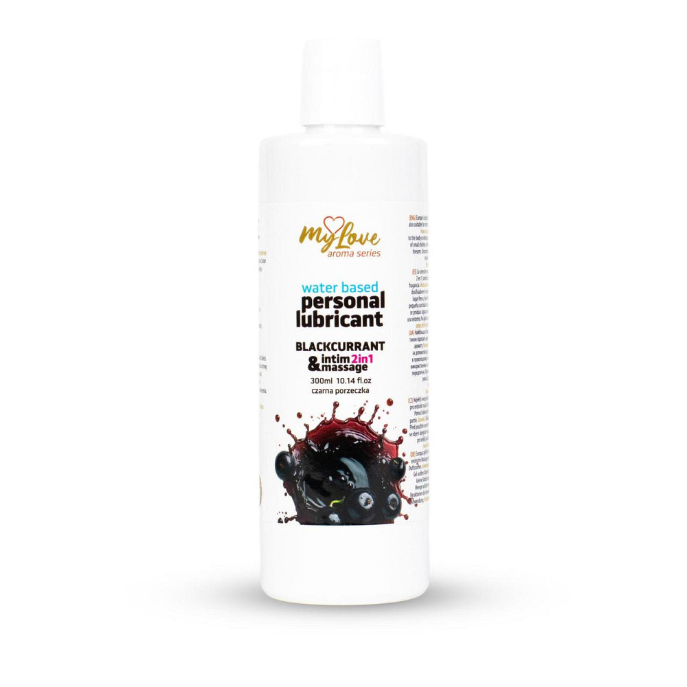 2в1 лубрикант та масажний гель - MyLove Aroma Series Intim&Massage Blackcurrant, 300 мл Sex Aura Київ - фото 1