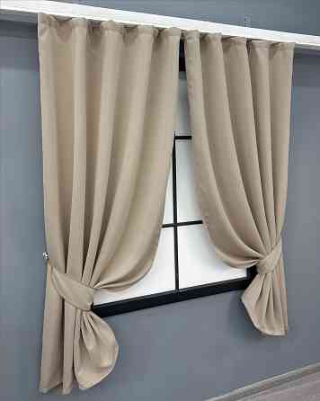 Комплект коротких штор VR-Textil Bagema Rvs № 1545ш Бежевий 130х170 см 2 шт (35-0229) Київ
