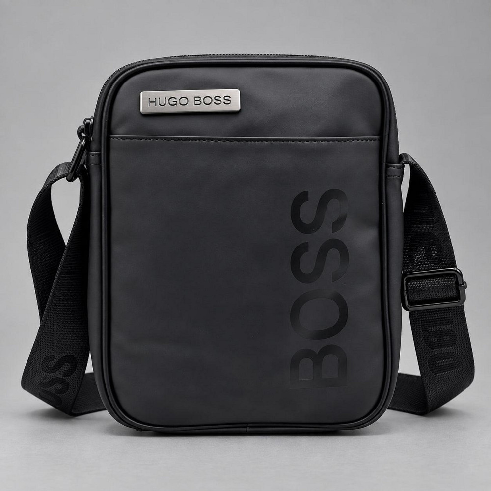 Брендовая мужская борсетка, сумка на плечо Hugo Boss (E-08) Киев - изображение 8