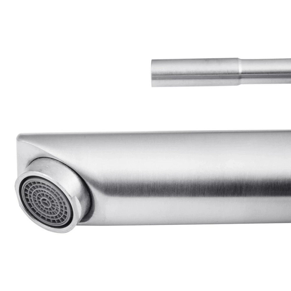 Змішувач для раковини Lidz (NKS) 12 32 001F, нікель (LIDZNKS1232001F) Київ - фото 4